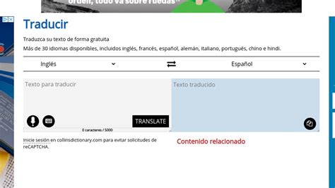 traductor collins inglés español online.